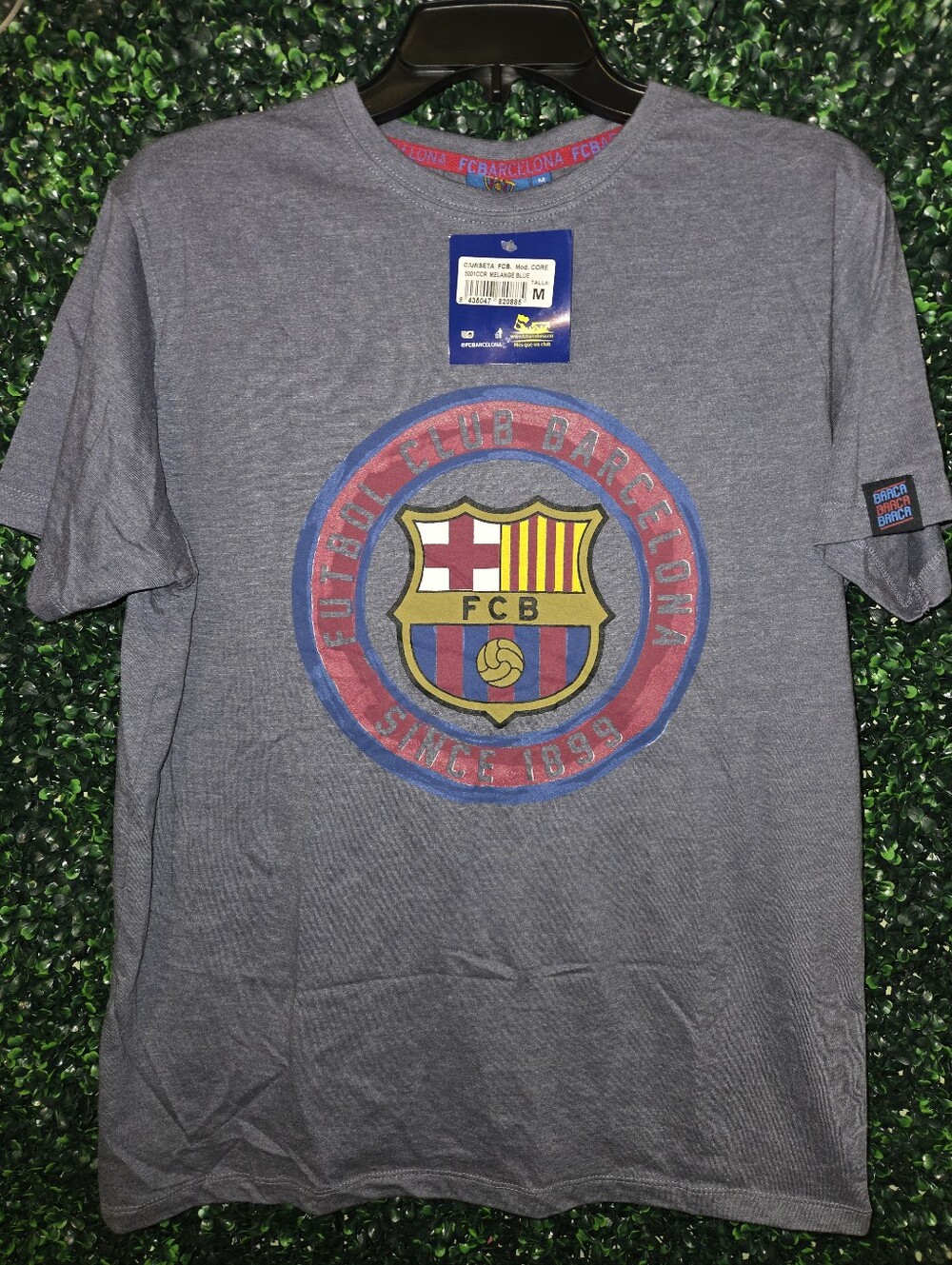 New FC Barcelona Medium Licensed Shirt Soccer With Tags